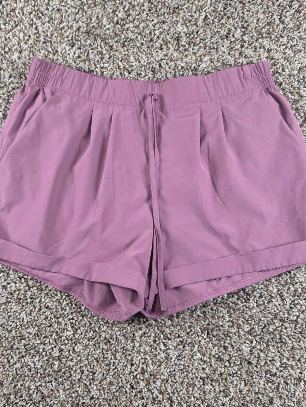 Zyia Active Womens Sz M Lined Athletic Shorts Mauve Purple Performance